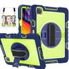 Celebridade da internet para iPad10.2 2022 alça de mão PC suporte giratório capa para tablet iPad9 alça de cor contrastante capa protetora