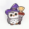 Broche de Halloween Desenho Animado Europeu e Americano Transfronteiriço Broche de Abóbora Fantasma Engraçado e Fofo Broche de Liga Acessórios para Bolsa