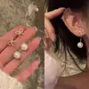 Brincos Populares de Borla Dourada da Xiaohongshu para Mulheres, Retrô Francês de Alta Qualidade, Exquisitos, Luxo Acessível, Brincos Versáteis e Elegantes