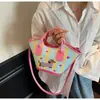 Bolso de Hombro Cruzado para Mujer 2025 Bolso Nuevo Diseño Coreano de Nicho Bolso tipo Satchel Cachorro de Dibujos Animados Bolso Cubo