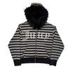 Nueva Sudadera con Cremallera Chaqueta Cardigan Letras Europeas y Americanas Diamante Caliente Transfronteriza Retro Sudadera de Felpa