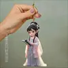 Nuevo Estilo Estilo Antiguo Hanfu Llavero de Acrílico Lindo, Adorable Chica con Traje Antiguo Colgante para Bolso Pequeño