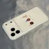 Três Animais Fofinhos Capa de Celular Adequada para Apple 17 Pro Max, iPhone 14/16 Pro e 13, Proteção Completa Contra Quedas