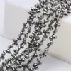Cuentas Sueltas de Cristal Accesorios para Joyería DIY Cuentas de Vidrio Tallado Forma de Gota de Agua Accesorios para Ropa Color Plateado Agujero Horizontal 5*8mm Gota de Agua