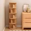 Estantería giratoria de 360 grados, ahorra espacio, estante independiente para libros ilustrados, diseño simple, adecuado para uso doméstico y estudiantil, fácil de mover y almacenar