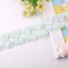 Exclusivo transfronterizo para accesorios de ropa de bebé, encaje de perla de color, doble lazo decorativo de organza, encaje de cuentas hecho a mano