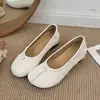 Zapatos casuales de cuero suave para mujer estilo coreano 2026 nuevos zapatos versátiles sin cordones para el uso diario en estilo ballet
