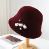 Venta al por mayor 25 Años Otoño e Invierno Nuevo Disparo Real Sombrero de Pescador Engrosado Estilo Extranjero Resistente al Frío Dibujo Animado Lindo Orejas de Oso Felpa