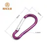 Fabricante Personalizado No. 6 Mosquetón de Aleación de Aluminio en Forma de Calabaza Luz LED Hebilla de Conexión para Mochila Hebilla Portátil para Exteriores de Escalada