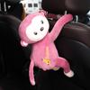Caixa de Lenços para Carro, Boneca de Pelúcia Fofa, Caixa de Lenços Suspensa para Carro em Formato de Macaco, Acessórios para Carro