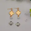 Yingyi Joyería DIY Base para Pendientes de Brocado Song y Perla con Ranura y Cubierta, Accesorios de Material para Pendientes, Estilo Retro Artístico