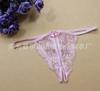 Fabricante de Lencería Sexy al por Mayor Múltiples Opciones de Color Tangas Sexy de Encaje con Abertura en la Entrepierna Panties Tipo T 6004 Encaje Sexy