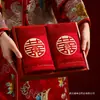 Un Par de Toallas Rojas de Boda para la Novia, Recuerdos de Boda, Cajas de Regalo Nuevas para Boda, Artículos de Dote de Boda al por Mayor
