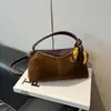 Bolso Pequeño Color Marrón Maillard Vintage para Mujer 2026 Nuevo Otoño Invierno Versátil Bolso Cruzado de Moda Bolso de Mano Tipo Almohada