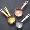 Colher de molho de aço inoxidável colher de molho copo medidor com cabo jarra de leite balde de suco de bife pote de açúcar prato pequeno xícara de molho para comida ocidental