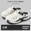 Sandalias perforadas de suela gruesa para hombre, nuevo modelo popular verano 2026, adecuadas para uso en exteriores, resistentes al desgaste, antideslizantes, resistentes al olor, doble uso para conducir y vadear