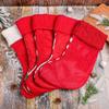 Decoraciones Navideñas Tira de Lana Bolsa de Regalo Rayada Bolsa de Regalo para Niños Media de Navidad Tejida No Tejida Colgante Reno