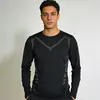 Pronta Entrega Roupas Esportivas Masculinas Corrida Treinamento Esportes ao Ar Livre Secagem Rápida Fitness Azul Treinamento de Futebol Roupas Esportivas de Alta Elasticidade