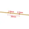 Cadena de bolitas de acero inoxidable, cadena de tubo, collar DIY hecho a mano, pulsera, cadena de perlas de 18k, cadena de moda moderna, accesorios para joyería
