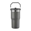 Taza de coche portátil nueva transfronteriza de 2030 oz, gran capacidad, para exteriores, portátil, montable en coche, aislada y con pajilla - venta al por mayor