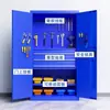 Caixa de Ferramentas com Peças de Hardware e Porta, Carrinho de Ferramentas Móvel para Armazenamento, Gabinete de Ferramentas de Alta Resistência, Gabinete de Armazenamento para Oficina de Fábrica, Reparo Automotivo