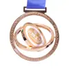 Fábrica de origem personaliza medalhas de metal para eventos esportivos escolares, atividades esportivas infantis e itens comemorativos; medalhas de campeão feitas sob medida
