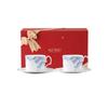 Conjunto de Xícara e Pires de Café de Porcelana Jingdezhen de Alta Brancura, Conjunto de Chá da Tarde de Aparência Sofisticada, Presente de Casamento para Melhores Amigas