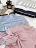 Camisa Base de Lyocell Tencel Acetato Lana para Mujer, Otoño e Invierno, Cuello Redondo, Color Sólido, Top Versátil, Suéter de Punto Cálido de Manga Larga