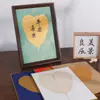 Livro Longo Folha de Bodhi Natural Pintura Chinesa Cartão Rígido Papel de Arroz Pincel Pequeno de Escrita Regular Obras de Caligrafia e Pintura Papel Lente Pintura Meticulosa Livro Especial