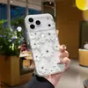 Funda de teléfono magnética fresca y simple para Apple 18 Pro Max, funda protectora de margarita floral para todas las estaciones para iPhone 17 Pro