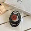 5 Piezas ~ Goma Elástica Alta y Práctica Que No Maltrata el Cabello, Cuerda para el Cabello, Lazo Básico Versátil para el Cabello, Accesorio para el Cabello para Niñas