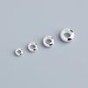 Pulsera de cuerda hecha a mano con cuentas de ábaco de plata esterlina S925, collar, cuentas planas, cuentas de Buda, accesorios de cuentas de rueda.