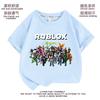 Ropa de Roblox, camiseta de verano de manga corta para niños, ropa para niños, camiseta de fondo para niños y niñas de tallas medianas y grandes