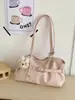 Bolsa de Ombro Casual Simples Estilo Coreano para Mulheres 2026 Nova Coleção Primavera Couro com Cera de Abelha Bolsa de Mão de Ombro Bolsa Tote para o Dia a Dia