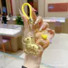 Colgante de Caballo Dorado, Llavero con Símbolo de Riqueza Instantánea, Colgante de Bolsa de Oro Puro, Regalo de San Valentín, Pequeño Regalo del Año del Caballo