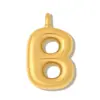 Colgante de Letra del Alfabeto Burbuja, Colgante DIY de Acero Inoxidable Chapado en Oro Pulido, Collar Elegante para Mujer, Colgante de Joyería de Acero de Titanio