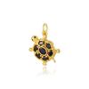 Chapado de cobre de circonio de color nicho personalizado 18k colgante de animal tortuga pulsera versátil simple collar accesorios de joyería DIY