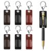 Porta-canetas criativo transfronteiriço couro PU simples portátil inserção de caneta acessórios multi-função capa de armazenamento de canetas capa para pendurar óculos