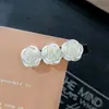 Pasador de Pelo con Lazo de Terciopelo Estilo Coreano Perla Pasador de Lado Pinza para Flequillo Camelia Estilo Hepburn Accesorios para el Cabello para Mujeres