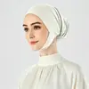 Popular Gorra Versátil de Seda de Leche de Color Sólido para Cubrir el Cuello con Elástico que Puede Ocultar el Cabello, Pañuelo para la Cabeza, Gorra Base, de Venta Caliente Transfronteriza