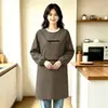 Bata de Trabajo con Cremallera y Múltiples Bolsillos Delantal para el Hogar Cocina Delantal de Cintura Resistente a Manchas Especial para Catering Ropa de Trabajo para Hombres y Mujeres
