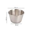 Fabricantes de fuentes Plato para salsa de acero inoxidable 304 dorado, rejilla para tacos transfronterizos, plato para salsa, plato para ketchup, plato para condimentos