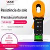 Victory clamp-on aterramento Testador de resistência VC6412 +/D/E display digital Testador de proteção contra raios de alta precisão mesa de braçadeira