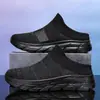 Zapatos de Media Tapa para Hombre sin Cordones Talla Grande Verano Transpirables Malla Tejida al Aire 47 Casual Deportivos Ligeros Versátiles Zapatos para Caminar