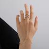 Manoplas Creativas Europeas y Americanas, Anillos de Forma V con Recorte de Puntos y Diamantes de Moda y Hermosos, Pulseras Personalizadas de Una Pieza para Mujeres al por Mayor