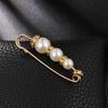 Dispositivo Alterable para Ceñir la Cintura Broche de Imperdible Grande Corsage de Perlas Pin Anti-Exposición de Pedrería Accesorio para Ropa