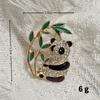 Guofeng Cute Panda Broche High-end Pequena escala Novo estilo chinês Corsage Suit Pin Diamante-incrustado Broche de bambu