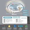 Ventilador de cabeza móvil LED con luz de techo con protección ocular de espectro completo para dormitorio infantil con astronauta de dibujos animados y voz inteligente sin conexión