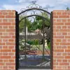 Puerta Pequeña de Patio, Jardín Exterior, Puerta Pequeña de Hierro, Puerta de Patio, Puerta de Hierro para Patio Estilo Europeo, Apertura Única de Patio Estilo Chino