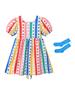 Ropa de Actuación Infantil Ropa de Actuación de Animación Ropa de Actuación para Niñas Vestido de Lunares Ropa para la Clase de Entrada de los Juegos de Primaria